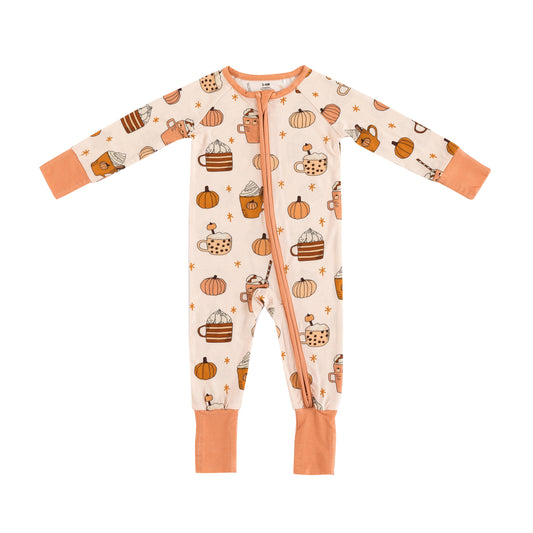 Pumpkin Spice (Convertible Zip Footies)