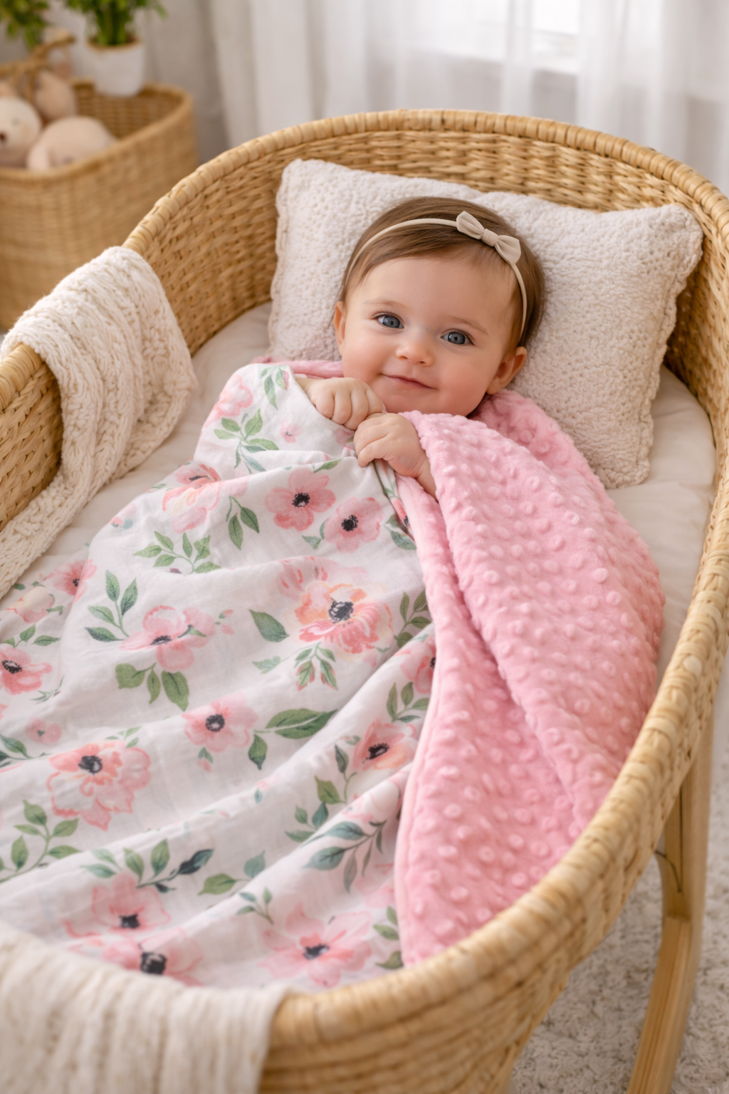 Flowers Forever Minky Blanket
