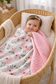Flowers Forever Minky Blanket