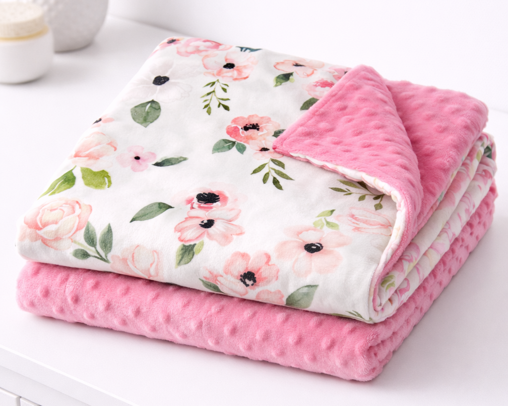 Flowers Forever Minky Blanket
