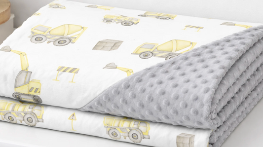 Construction Crew Minky Blanket
