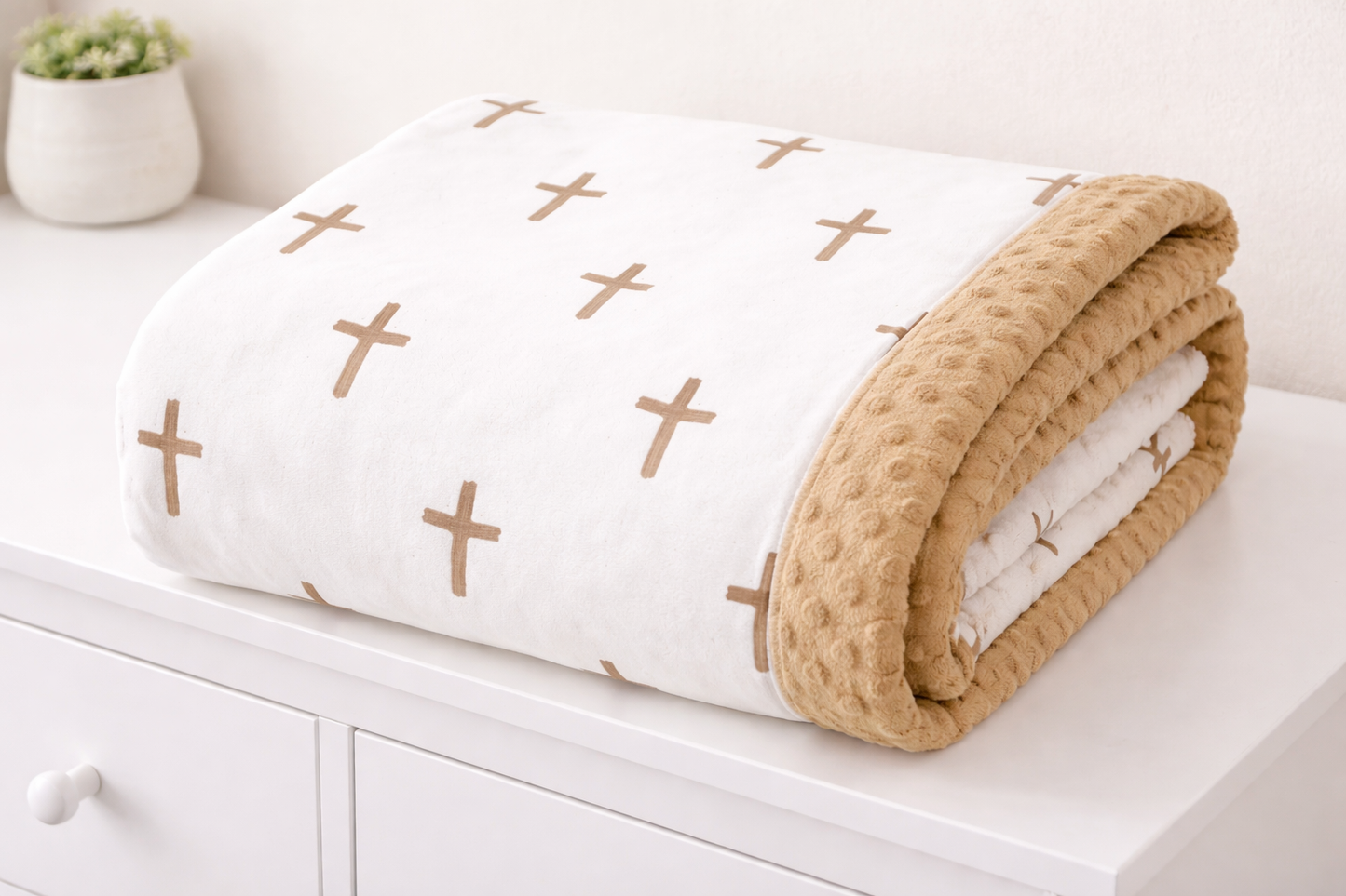 Cross Comfort Minky Blanket
