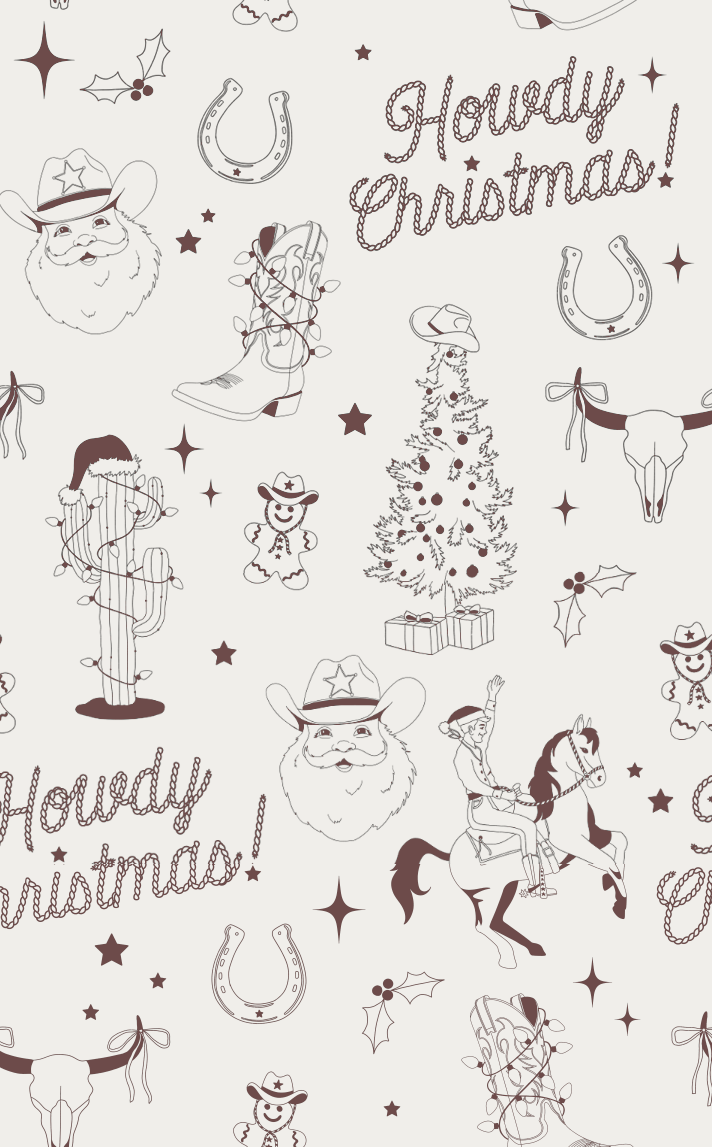 Howdy Christmas Sweat Set