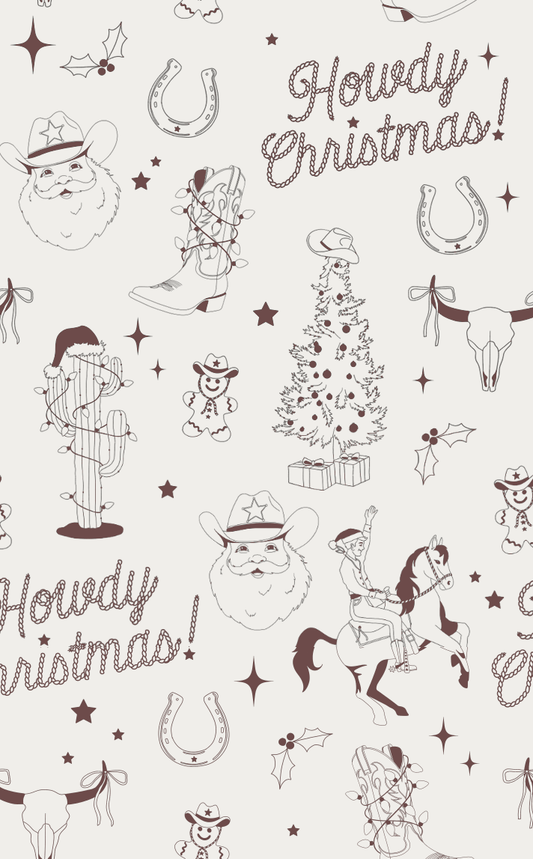 Howdy Christmas Sweat Set