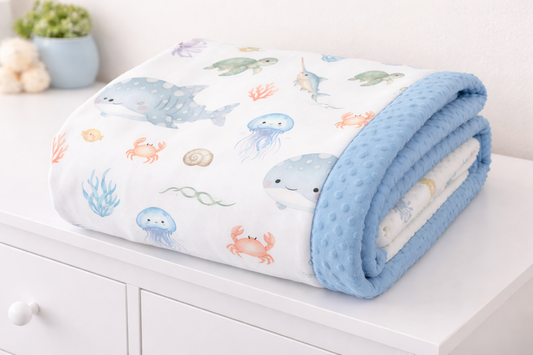 Sea Sidekicks Minky Blanket